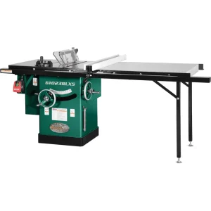 Grizzly Industrial 10″ 5 HP 240V Cabinet Table Saw with 7′ Rails (G1023RLX5)