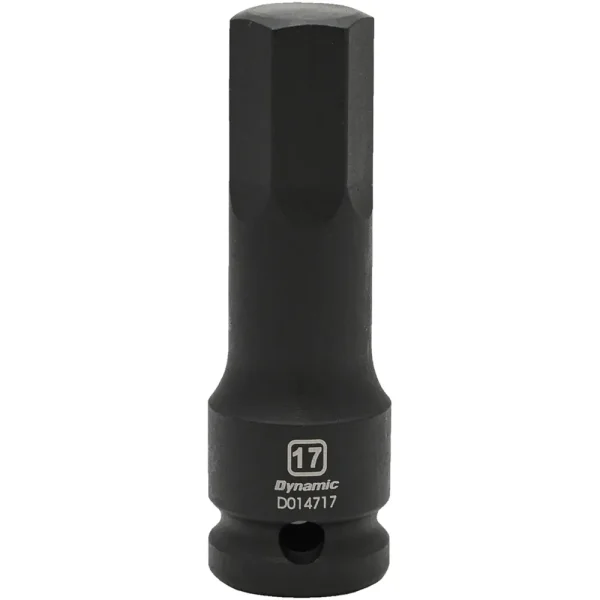 Dynamic Tools 1/2″ Drive Metric Hex Head, 17mm, Bit Impact Socket (D014717)