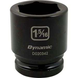 Dynamic Tools 3/4″ Drive 6 Point SAE, 1-5/16″ Standard Length, Impact Socket (D020342)