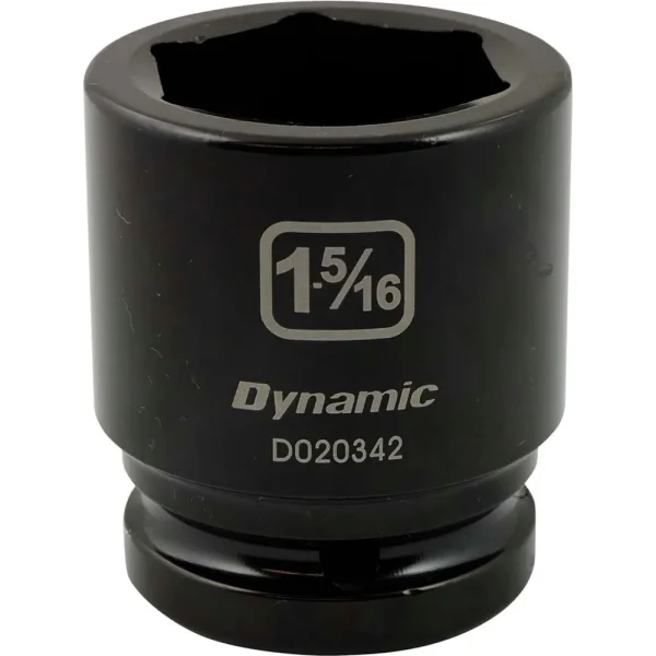 Dynamic Tools 3/4″ Drive 6 Point SAE, 1-5/16″ Standard Length, Impact Socket (D020342)