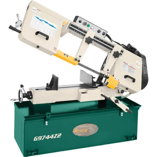 Grizzly Industrial 10″ x 18″ 1-1/2 HP Metal-Cutting Bandsaw (G9744Z2)