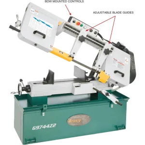 Grizzly Industrial 10″ x 18″ 1-1/2 HP Metal-Cutting Bandsaw (G9744Z2) - view 4