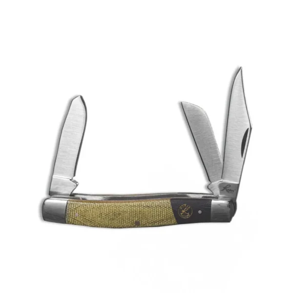 Roper Stockman Rattler Micarta Pocket Knives (RP0001CMG, RP0001CMT)