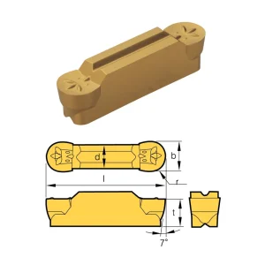 HHIP MRMN-300-M GRADE BPS253-CVD GROOVING INSERT (6024-3032) - view 2