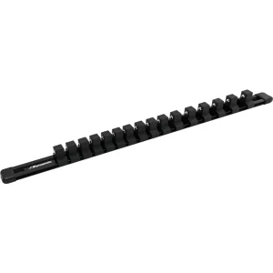 Dynamic Tools 1/2″ Drive Aluminum Socket Rail Black (D029015)