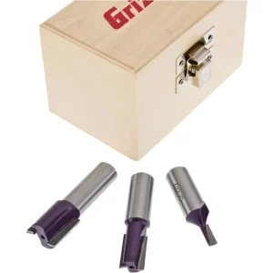 Grizzly Industrial Straight Plywood Router Bits 3 Piece Set (H5558, H5559) - view 3