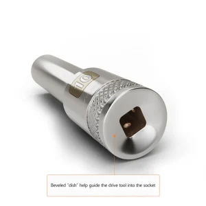 Dynamic Tools 1/2″ Drive 6 Point Metric, 15mm Deep Length, Chrome Finish Socket (D016215) - view 3