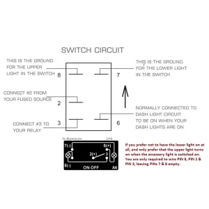 Race Sport LED Rocker Switch w/ White LED Radiance Driving Lights (1005286) - view 3