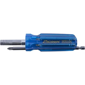 Picquic Carded Hvac 7 Bit Multi Bit Screwdriver Nutdriver, Blue (98883) - view 3