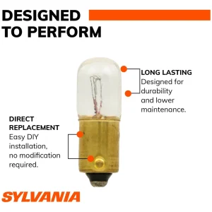 SYLVANIA 1893 Long Life Incandescent Mini Bulb (Pack of 2) – 1893LLBP - view 2