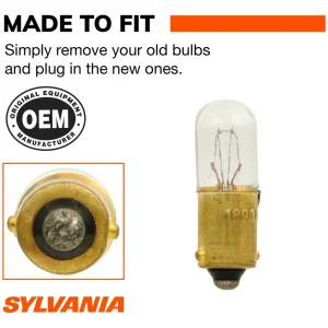 SYLVANIA 1893 Long Life Incandescent Mini Bulb (Pack of 2) – 1893LLBP - view 3