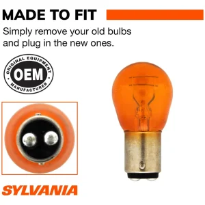 SYLVANIA 2057A Amber Long Life Incandescent Mini Bulb (Pack of 2) – 2057ALLBP - view 2