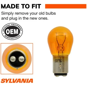 SYLVANIA 2357A Amber Long Life Incandescent Mini Bulb (Pack of 2) – 2357ALLBP - view 2