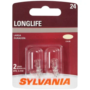 SYLVANIA 24 Long Life Incandescent Mini Bulb (Pack of 2) – 24LLBP