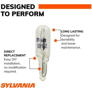 SYLVANIA 2721 Long Life Incandescent Mini Bulb (Pack of 2) – 2721LLBP - view 2