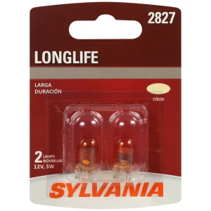 SYLVANIA 2827 Long Life Incandescent Mini Bulb (Pack of 2) – 2827LLBP