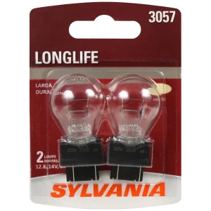 SYLVANIA 3057 Long Life Incandescent Mini Bulb (Pack of 2) – 3057LLBP