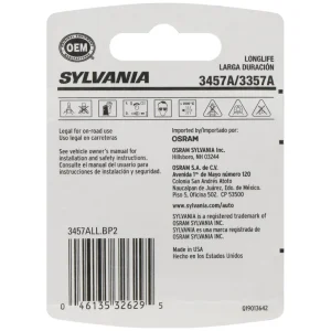 SYLVANIA 3357A/3457A Amber Long Life Incandescent Mini Bulb (Pack of 2) – 3357/3457ALLBP - view 4