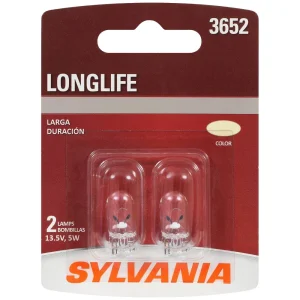 SYLVANIA 3652 Long Life Incandescent Mini Bulb (Pack of 2) – 3652LLBP