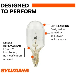 SYLVANIA 3652 Long Life Incandescent Mini Bulb (Pack of 2) – 3652LLBP - view 2