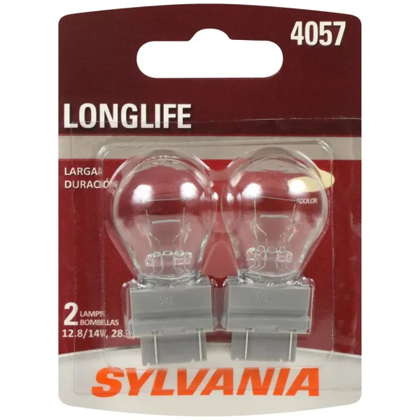 SYLVANIA 4057 Long Life Incandescent Mini Bulb (Pack of 2) – 4057LLBP