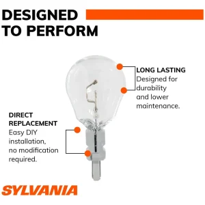 SYLVANIA 4057 Long Life Incandescent Mini Bulb (Pack of 2) – 4057LLBP - view 2