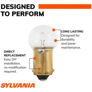SYLVANIA 55 Long Life Incandescent Mini Bulb (Pack of 2) – 55LLBP - view 2