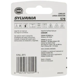 SYLVANIA 579 Long Life Incandescent Mini Bulb (Pack of 2) – 579LLBP - view 4