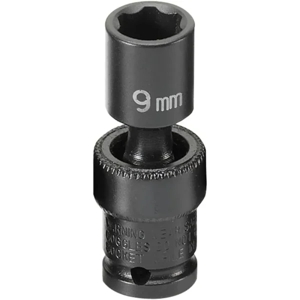 Grey Pneumatic 1/4″ Surface Drive x 9mm Standard Univ. Socket (909UMS)