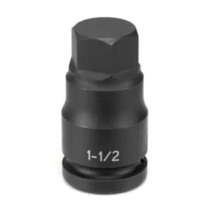 Grey Pneumatic 1″ Drive 1-1/2″ Hex Driver Socket (4948F)