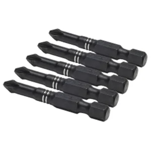 Titan Tools 16075 5 Piece. 2″ Phillips PH2 Impact Bit Set