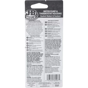 JB Weld Water Pump & Thermostat Housing RTV Sealant, Grey (32507) - view 3
