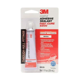 3M 1oz White Marine Adhesive Sealant Fast Cure 5200 (5220)