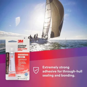 3M 1oz White Marine Adhesive Sealant Fast Cure 5200 (5220) - view 2