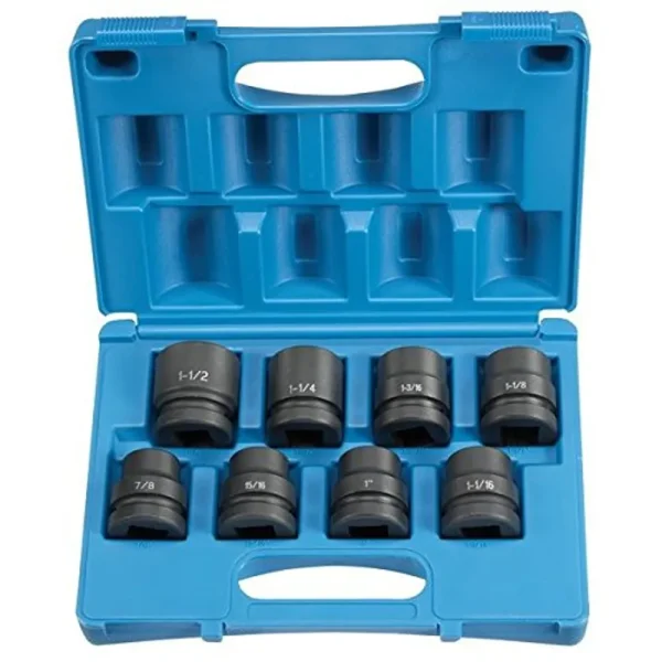 Grey Pneumatic 1″ Drive 8-piece Standard Set (9108)