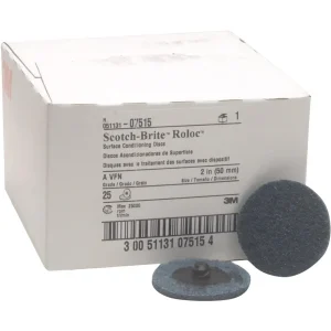 3M 2″ Very Fine Scotch-Brite Roloc Surface Conditioning Disc (07515)