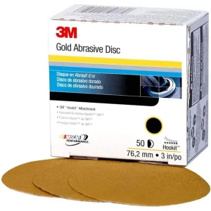 3M 3″ P120C Hookit Gold Abrasive Disc 236U (919)
