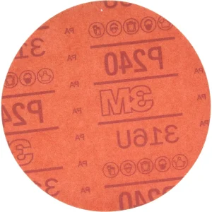 3M 6″ P240 Red Hookit Abrasive Disc 316U (1220) - view 2