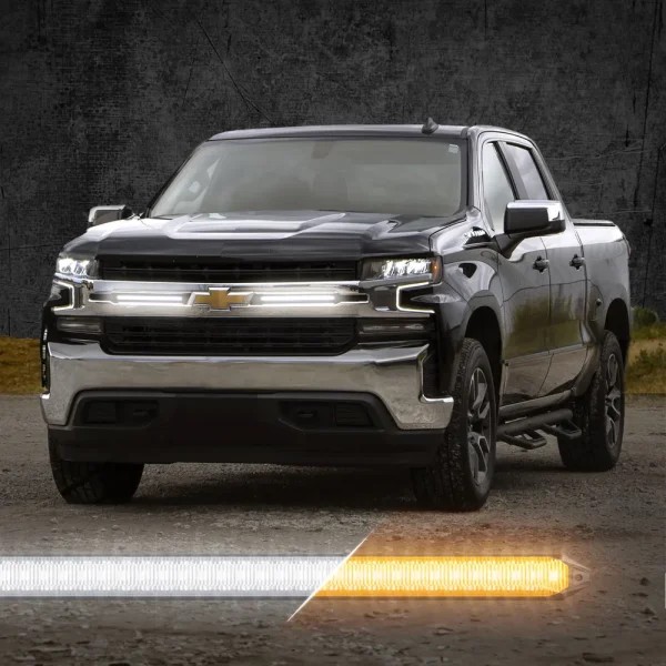 XKGLOW Universal Switchback LED Grill Light Bar, Animated Startup & Sequential Turn Signals