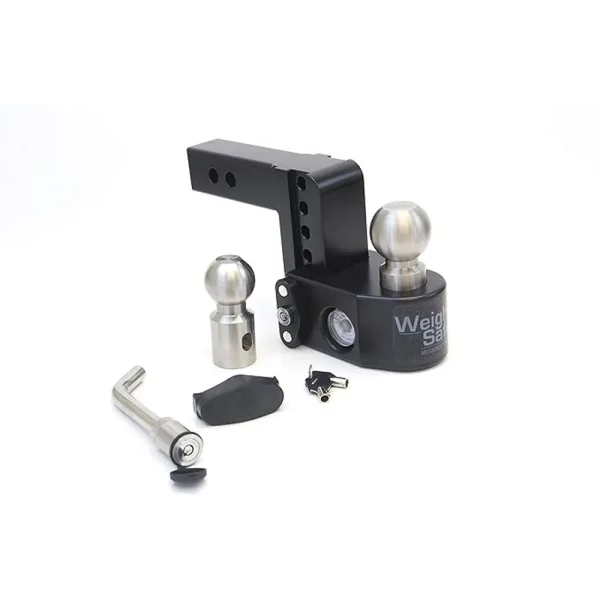 Weigh Safe 4-Inch Drop Hitch with 2-Inch Shank, 8K/10K GTWR (WSFWS4-2-KA-CER-BLA)