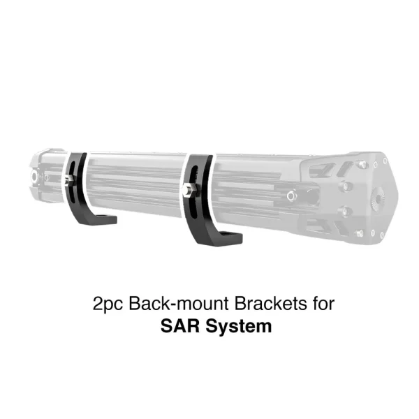 XKGLOW 2pc Back Mount Brackets for SAR Search Light Bars (XK-SAR-BRC)