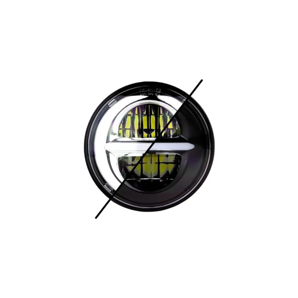 XKGLOW XKchrome 5.75″ LED Motorcycle Headlight Add On Kit (XK-5IN-KIT-B-NC, XK-5IN-KIT-W-NC)