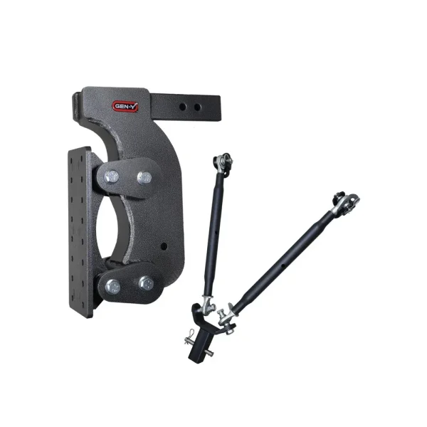 Gen-Y Hitch The BOSS TORSION-FLEX Pintle Plate 2.5″ Shank 15″ Drop 2.4K TW 21K Hitch & GH-0101 Stabilizer Kit (GH-1501)