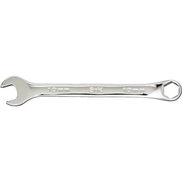 SK Tools 10 Mm 6 Point Metric Regular Combination Chrome Wrench (88360)