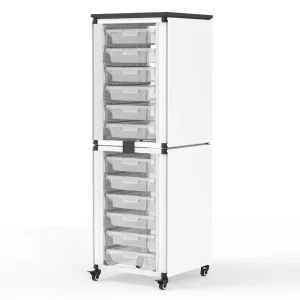 Luxor Workspaces Modular Classrm, 2 Stacked, 12 Small Bins (MBS-STR-12-12S) - view 2