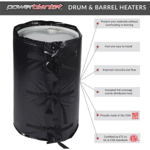 Powerblanket Full Coverage Drum Heating Blanket, 55 Gal/208 L (PBL55F) - view 4