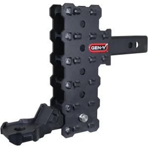 Gen-Y Hitch PHANTOM-X 2″ Hollow Shank 7″ Offset Drop .7K TW 7K Hitch & GH-13051X Platinum Ball Mount (GH-13155X)