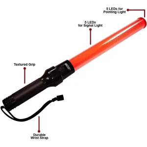 Dorcy 20Lm Multi-Function 12″Led Signal Wand W/Wrist Strap Lanyard, Or (41-1063) - view 3