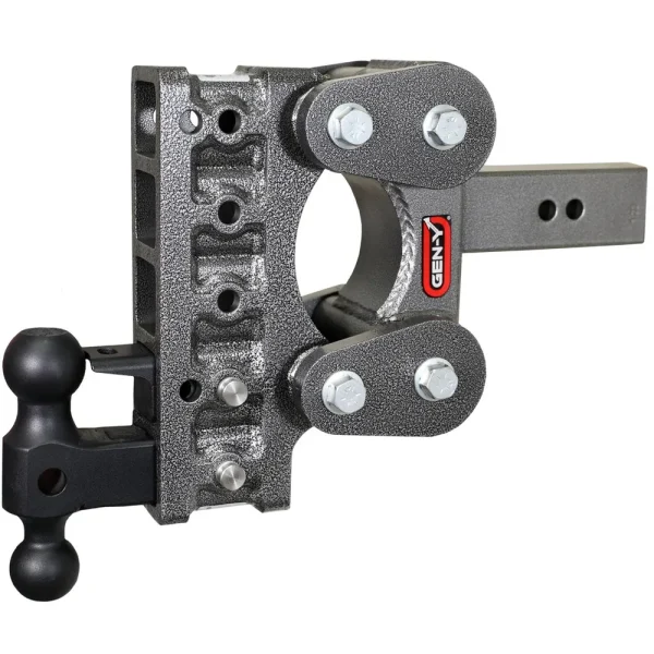 Gen-Y Hitch The BOSS TORSION-FLEX 2.5″ Shank 7.5″ Drop 1.1K TW 10K Hitch & GH-031 Dual-Ball & GH-032 Pintle Lock (GH-...