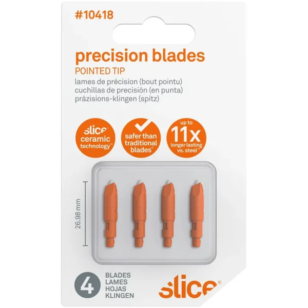 Slice Micro Ceramic Blade for Precision Cutter 4-Pack (10418)